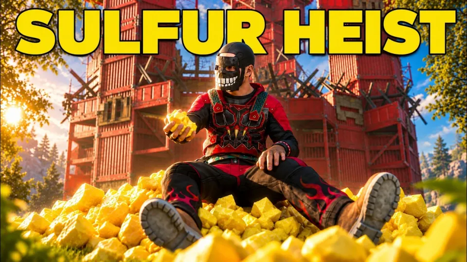 We Stole Their ENTIRE SULFUR STASH - Rust